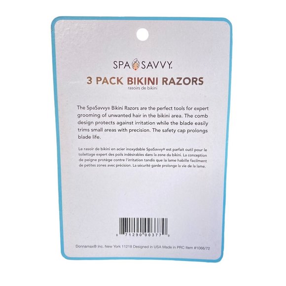 Spa Savvy Gift Pack 3 Razors 1 Hair Towel 30 Cosmetic Sponges Girls Gift Party - Picture 5 of 8
